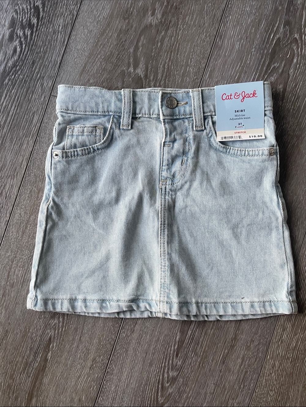 Cat & Jack Light Blue Denim Mini Skirt